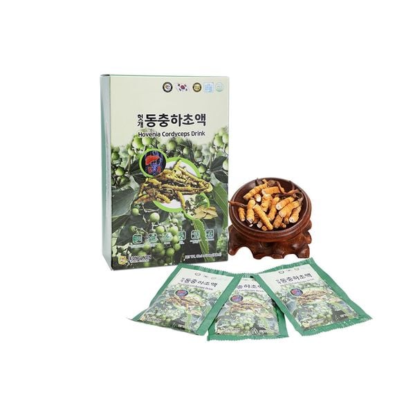 Nước Bổ Gan Đông Trùng Hạ Thảo Jeong Won Hovenia Cordyceps Drink (30 Gói x 80ml)