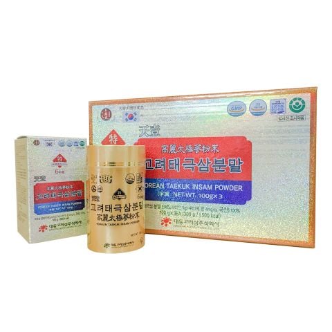 Bột Thiên Sâm Thái Cực Daedong Korean Taekuk Insam Powder (3 lọ x 100gr)