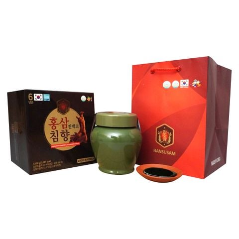 Cao Hồng Sâm Trầm Hương Hũ Hansusam Korean Red Ginseng & Aloeswood Extract Hàn Quốc (1kg)