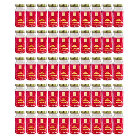 Set 50 Hũ Tổ Yến Chưng Sẵn Cao Cấp - Yến Hoàng Đường Phèn 35% Yến (150ml/ Hũ)