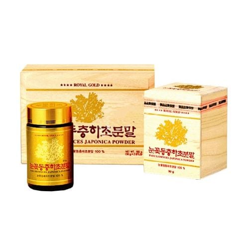 Bột Đông Trùng Hạ Thảo KGS Royal Gold Paecilomyces Japonica Powder (2 lọ x 90gr)