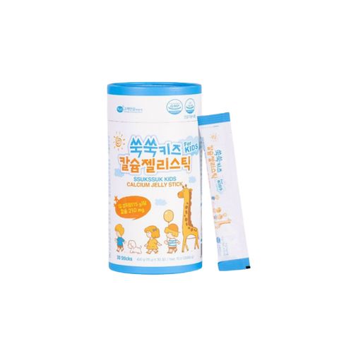 Thạch Hồng Sâm Baby KGS Ssukssuk Kids Calcium Jelly Stick (15gr x 30 gói)