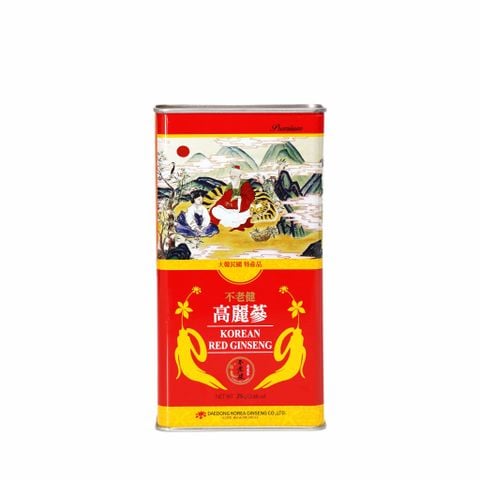 Hồng Sâm Củ Khô Daedong Korean Red Ginseng Hộp Thiếc