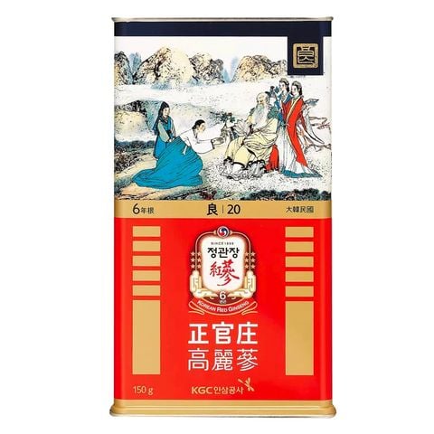 Hồng Sâm Củ Khô KGC Korean Red Ginseng Số 20 Hộp Thiếc