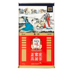 Hồng Sâm Củ Khô KGC Korean Red Ginseng Số 20 Hộp Thiếc