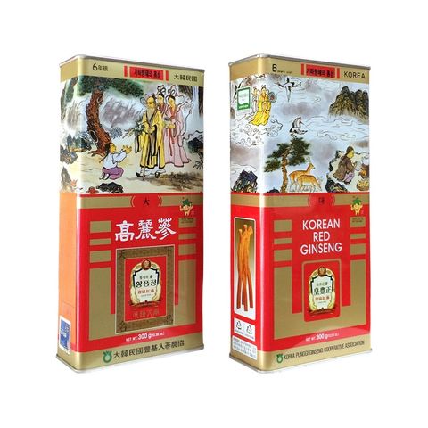 Hồng Sâm Củ Khô KGS Korean Red Ginseng Punggi Hộp Thiếc 300gr