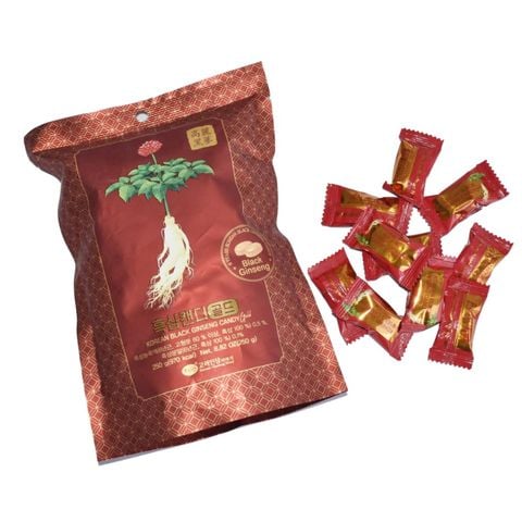 Kẹo Hắc Sâm KGS Korean Black Ginseng Candy Gold Hộp Giấy