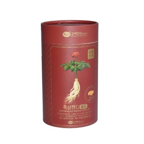 Kẹo Hắc Sâm KGS Korean Black Ginseng Candy Gold Hộp Giấy