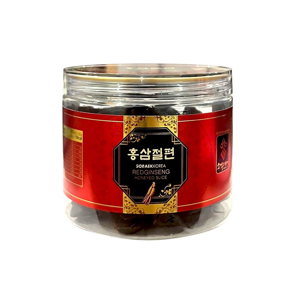 Hồng Sâm Lát Tẩm Mật Ong Sobaek Korea Redginseng Honeyed Slice Chính Hãng Hàn Quốc