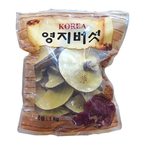 Nấm Linh Chi Vàng Nuôi Trồng Tai Mỏng Hàn Quốc Bịch 1kg