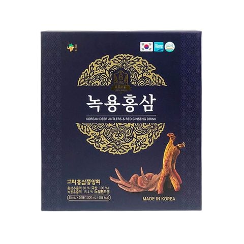 Nước Hồng Sâm Nhung Hươu Xanh Gaesung Korean Deer Antlers Red Ginseng Drink Hàn Quốc