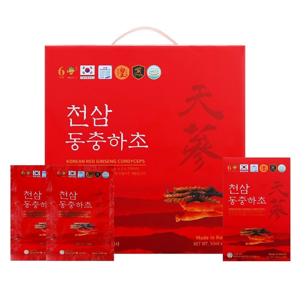 Nước Hồng Sâm Đông Trùng Hạ Thảo Ginseng King Korean Red Ginseng Cordyceps