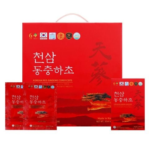 Nước Hồng Sâm Đông Trùng Hạ Thảo Ginseng King Korean Red Ginseng Cordyceps