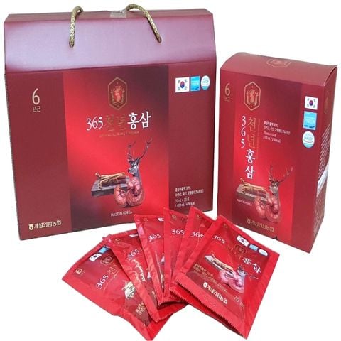 Nước Hồng Sâm Nhung Hươu Linh Chi 365 Korean Red Ginseng & Cordyceps