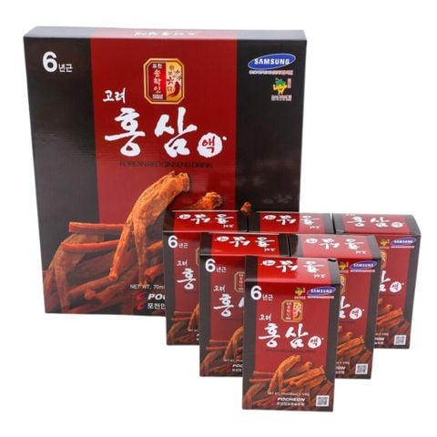 Nước Hồng Sâm Pocheon Korean Red Ginseng Drink (70ml x 30 gói)