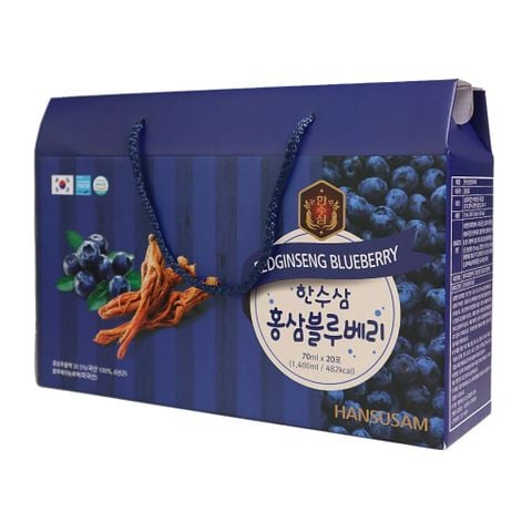 Nước Hồng Sâm Việt Quất Hansusam Redginseng Blueberry Hàn Quốc