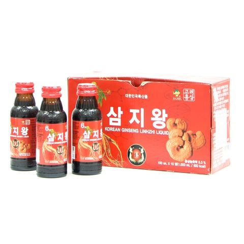 Nước Hồng Sâm Linh Chi KGS Korean Ginseng Linhzhi Liquid (100ml x 10 chai)