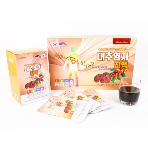 Nước Linh Chi Táo Đỏ Daedong Jujube Linhzhi Premium Liquid Hàn Quốc