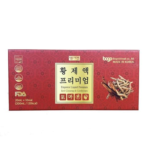 Tinh Chất Hồng Sâm Đông Trùng Bogo Emperor Liquid Premium Red Ginseng & Cordyceps