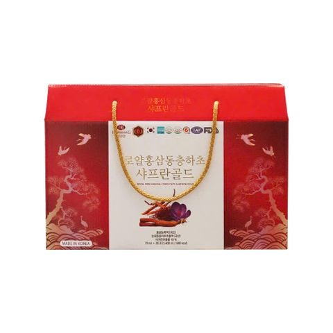 Nước Hồng Sâm Đông Trùng HankwanjanG Royal Red Ginseng Cordyceps Saffron Gold