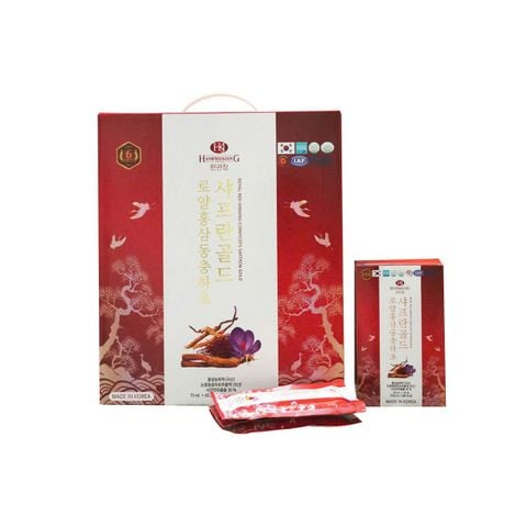Nước Hồng Sâm Đông Trùng HankwanjanG Royal Red Ginseng Cordyceps Saffron Gold