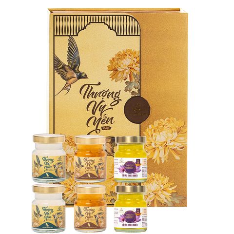 Thượng Vy Yến Đảo Mix 3 Vị - Yến Sào Thiên Nhiên Cao Cấp (Set 12 Hũ)