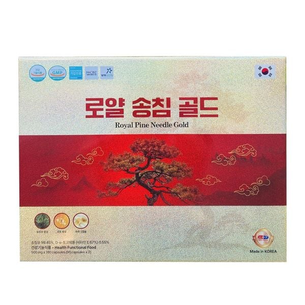 Viên Tinh Dầu Thông Đỏ Chính Phủ Royal Pine Needle Gold Chính Hãng Hàn Quốc