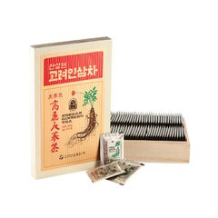 Trà Sâm Hàn Quốc Korean Ginseng Tea Hộp Gỗ (100 Gói x 3gr)