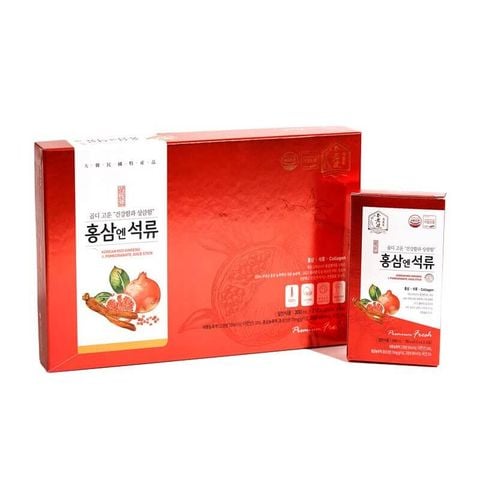 Nước Lựu Hồng Sâm Collagen Daedong Korean Red Ginseng Pomegranate Juice Stick