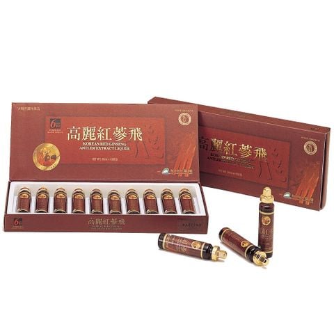 Nước Hồng Sâm Nhung Hươu Linh Chi KGS Korean Red Ginseng Antler Extract Liquid (20ml x 10 tuýp)