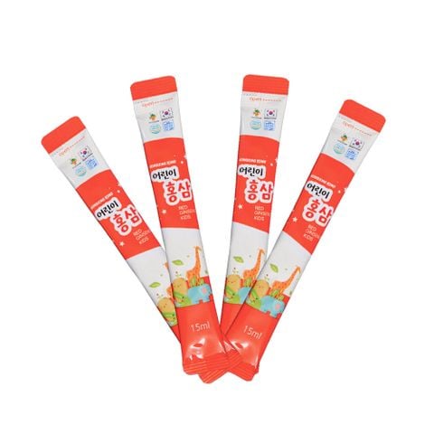 Nước Hồng Sâm Trẻ Em Ginseng King Korean Red Ginseng Kids Hàn Quốc (30 gói x 15ml)