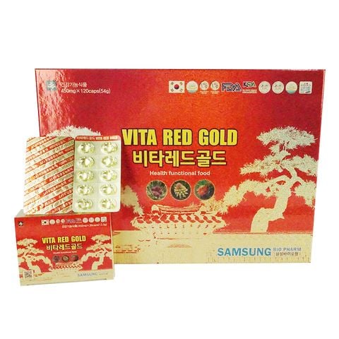 Viên Tinh Dầu Thông Đỏ Chính Phủ Samsung Bio Pharm Vita Red Gold Hàn Quốc