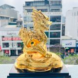 Tượng Rồng Thời Nguyễn Mạ Vàng 24K