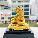 Tượng Rồng phong thủy mạ vàng 24K