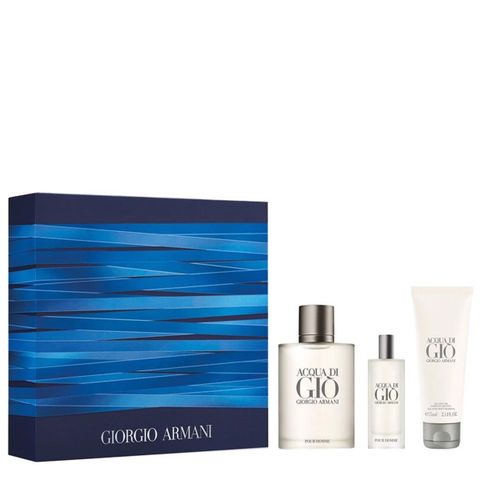 Gift Set Giorgio Armani Acqua Di Gio 3 pcs ( EDT 100ml & EDT 15ml & Sữa tắm 75ml ) (Eau de Toilette/100ml & Eau de Toilette 15ml & Sữa Tắm 75ml)