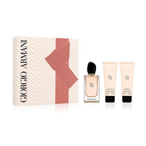 Gift Set Giorgio Armani Sì Eau De Parfum 3pcs ( EDP 100ml & Sữa tắm 75ml & Dưỡng thể 75ml ) (100ml & Sữa tắm 75ml & Dương thể 75ml / Eau de Parfum)