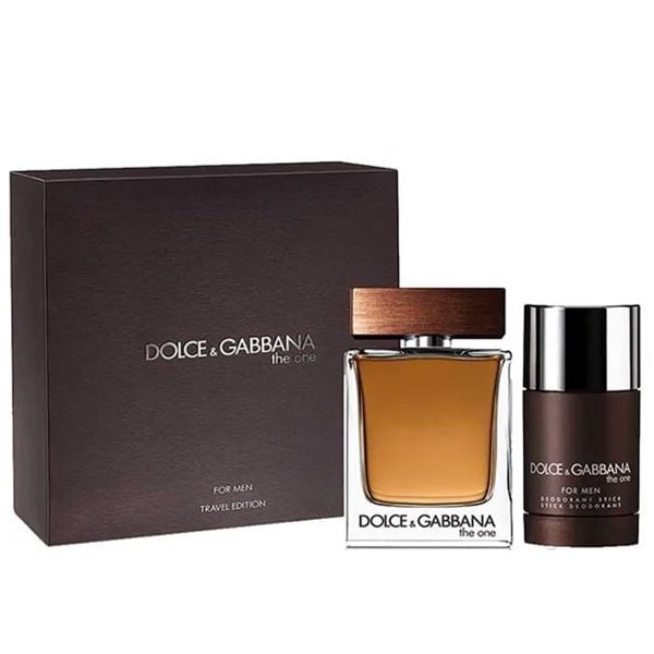 Gift Set Dolce & Gabbana The One Eau de Toilette for Men 2pcs ( EDT 100ml & Lăn khử mùi 70g ) (Eau de Toilette/100ml & Lăn khử mùi 70g)