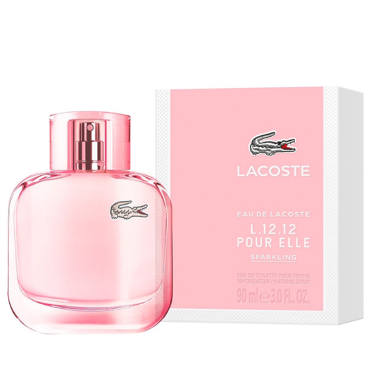 Perfume Lacoste L.12.12 Pour Elle Sparkling Eau de Toilette para Mujer - perfume lacoste rosada