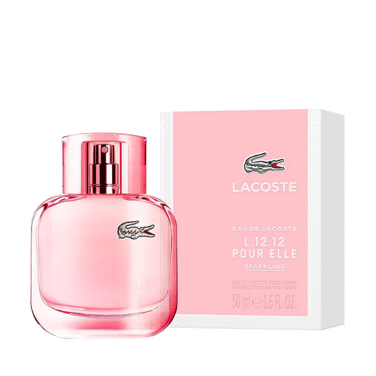 Perfume Lacoste L.12.12 Pour Elle Sparkling Eau de Toilette para Mujer - perfume lacoste rosada