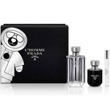 Gift Set Prada L'homme 3pcs ( EDT 100ml & EDT 10ml & Sữa tắm 100ml ) (100ml & Eau de Toilette 10ml & Sữa tắm 100ml / Eau de Toilette)