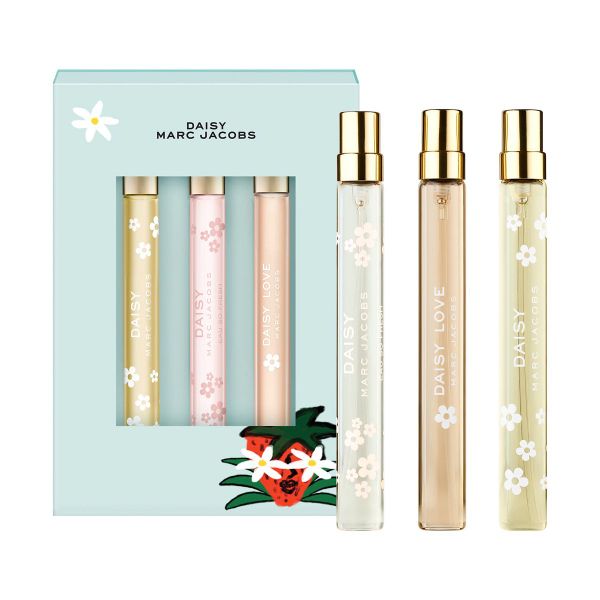 Gift Set Marc Jacobs Daisy 3pcs ( 3x10ml ) (Eau de Toilette/10ml & Daisy Love EDT 10ml & Daisy Eau so Fresh 10ml)