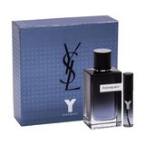 Gift Set Yves Saint Laurent Y Eau de Parfum 2pcs ( EDP 100ml & EDP 10ml ) (Eau de Parfum/100ml & Eau de Parfum 10ml)