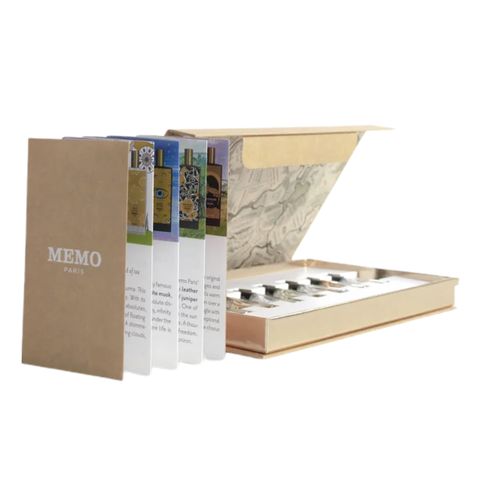 Gift Set Memo Eaux De Parfum EDP 1.5ml x 7 Units Samples (Eau de Parfum/1.5ml Inle & French Leather & Marfa & Lalibela & Irish Leather & Iberian Leather & African Leather)