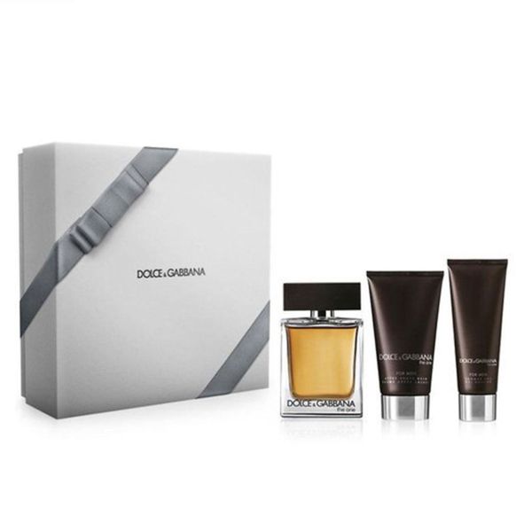 Gift set Dolce & Gabbana The One EDT For Men 3pcs EDT 100ml + AS 75ml  + SG 75 (Eau de Toilette/100ml & Sữa Tắm 75ml & Kem Dưỡng Sau Khi Cạo 75ml)