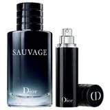 Gift Set Christian Dior Sauvage EDT 2pcs ( EDT 100ml & EDT 10ml ) (100ml & Eau de Toilette 10ml / Eau de Toilette)
