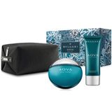 Gift Set Bvlgari Aqva Pour Homme 3pcs ( EDT 100ml & After Shave 100ml & Túi ) (100ml & After Shave 100ml & Túi / Eau de Toilette)