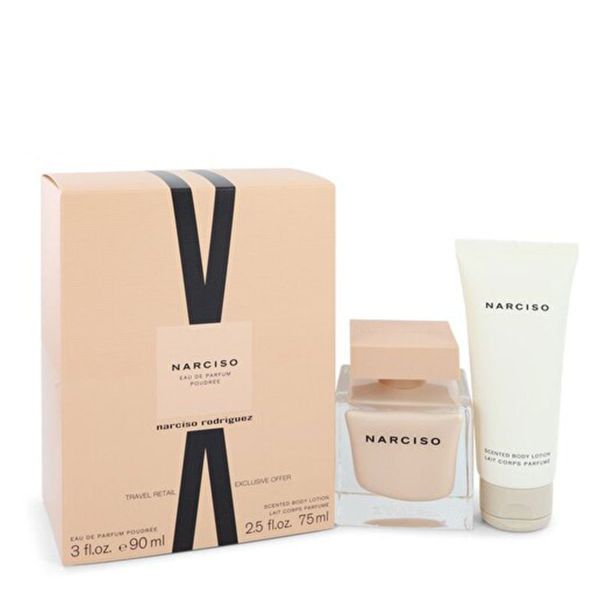 Gift Set Narciso Rodriguez Poudree 2pcs EDP 90ml + BL 75ml (90ml & Dưỡng thể 75ml / Eau de Parfum)