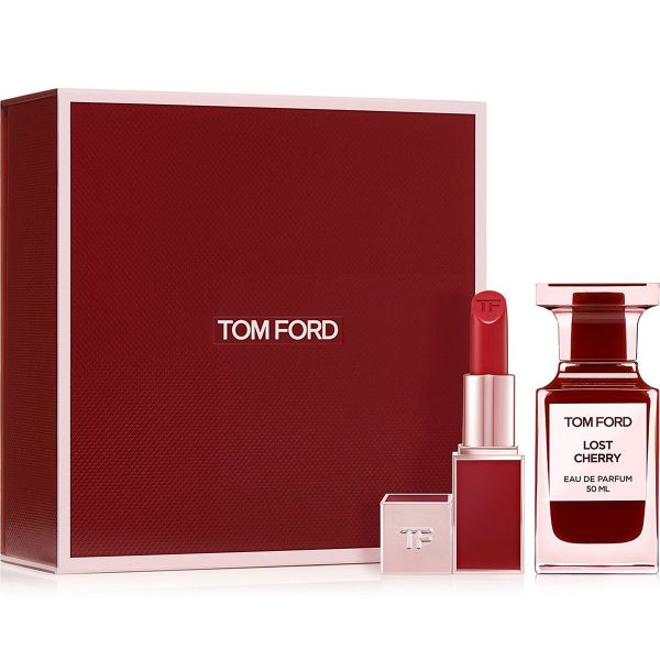 Gift Set Tom Ford Lost Cherry 2pcs ( EDP 50ml & Son môi 3g ) (50ml & Son môi 3g / Eau de Parfum)