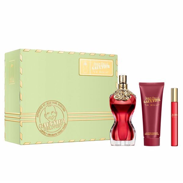Gift Set Jean Paul Gaultier La Belle 3pcs ( EDP 100ml & EDP 10ml & Body Lotion 75ml ) (Eau de Parfum/100ml & Eau de Parfum 10ml & Body Lotion 75ml)