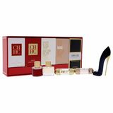 Gift Set Mini Carolina Herrera For Women 5pcs (Eau de Toilette/8ml Caroline Herrera CH & Eau de Parfum 5ml Carolina Herrera Privee & Eau de Parfum 5ml 212 VIP & Eau de Parfum 5ml 212 VIP ROSE & Eau de Parfum 7ml Good Girl)